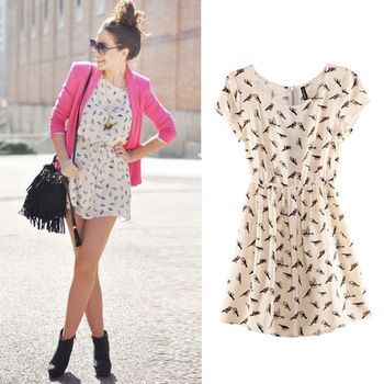 Vestido de Pássaros