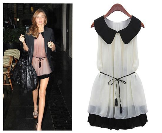 Vestido Preto com Transparência